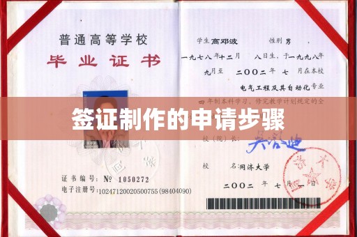 梧州签证制作的申请步骤