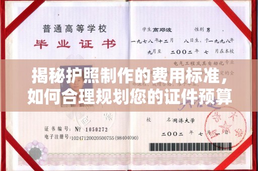 梧州揭秘护照制作的费用标准，如何合理规划您的证件预算