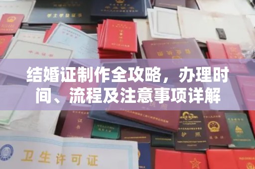 梧州结婚证制作全攻略，办理时间、流程及注意事项详解